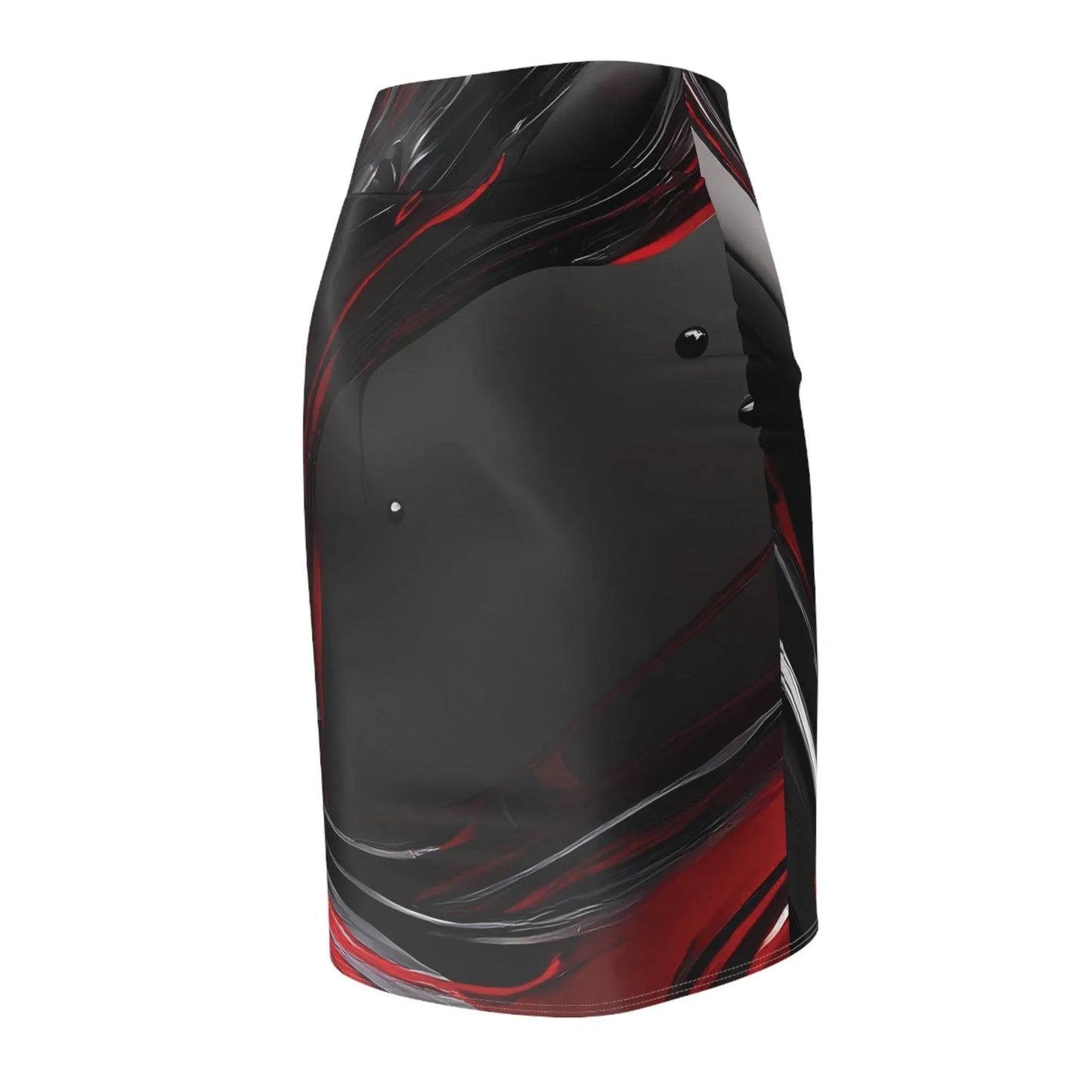 liquid-red-bleistiftrock-fur-damen-eleganter-mid-waist-rock-mit-stretch-komfort-bleistiftrock-jlr-design-5 - JLR Design