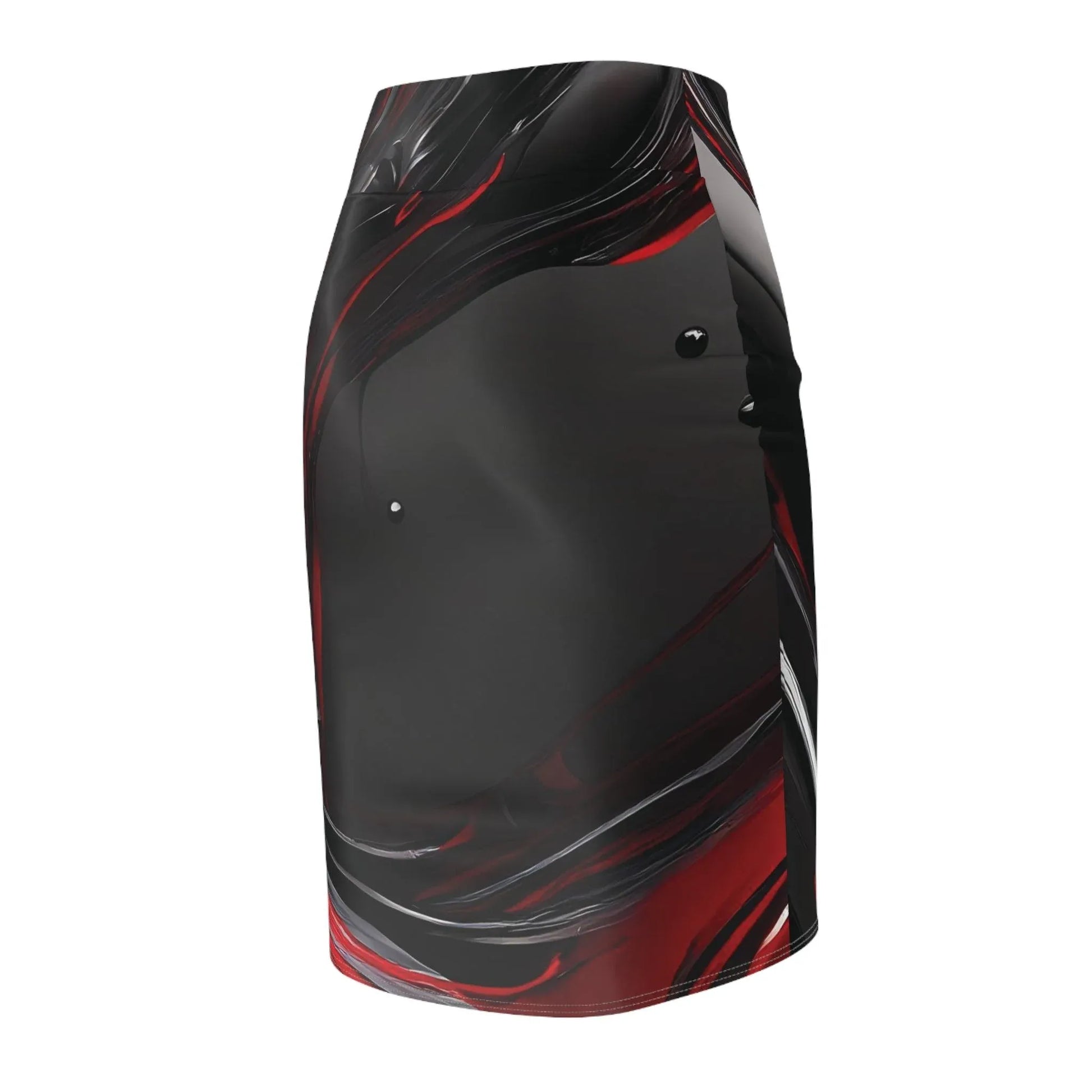 liquid-red-bleistiftrock-fur-damen-eleganter-mid-waist-rock-mit-stretch-komfort-bleistiftrock-jlr-design-5 - JLR Design