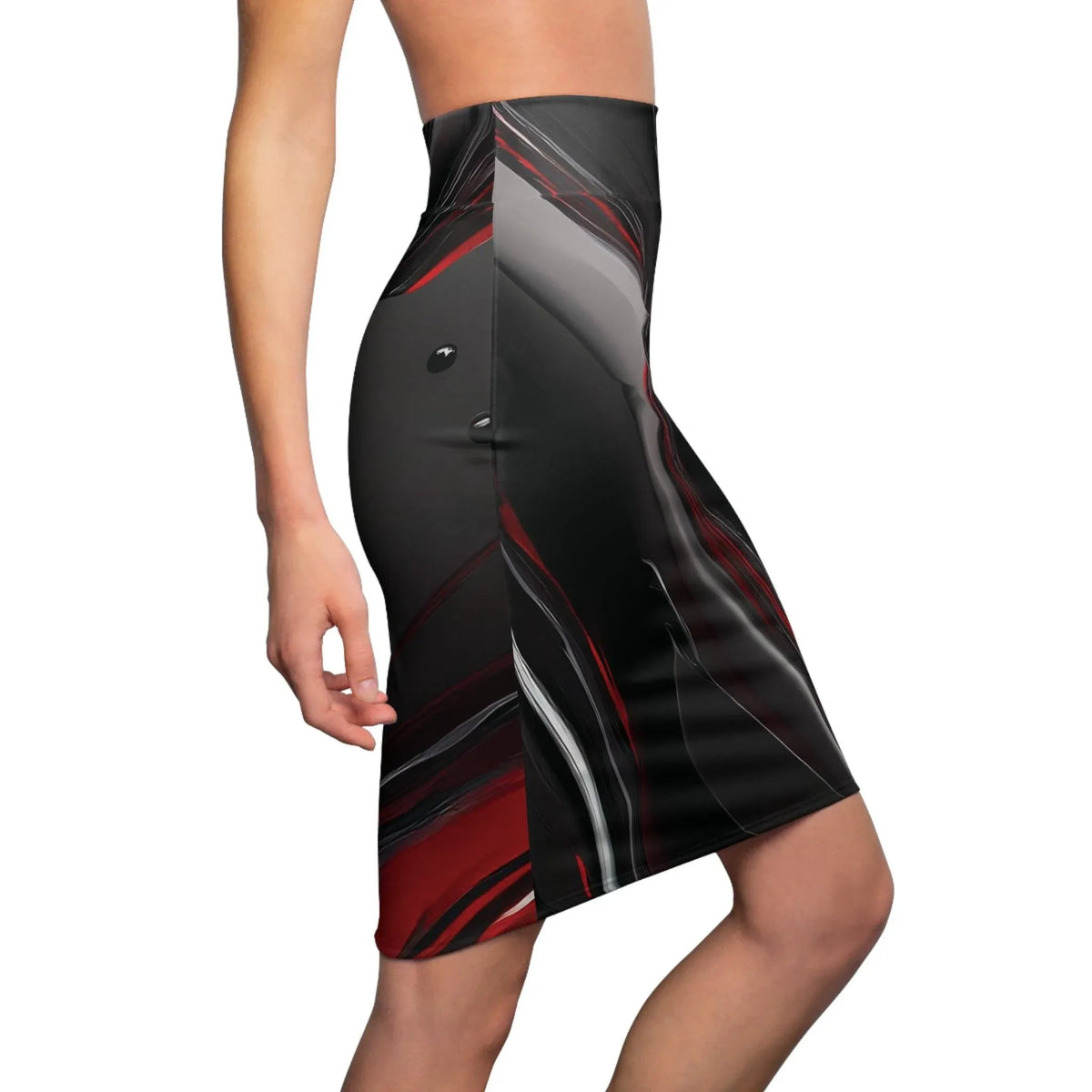 liquid-red-bleistiftrock-fur-damen-eleganter-mid-waist-rock-mit-stretch-komfort-bleistiftrock-jlr-design-jlr-design-de-7 - JLR Design