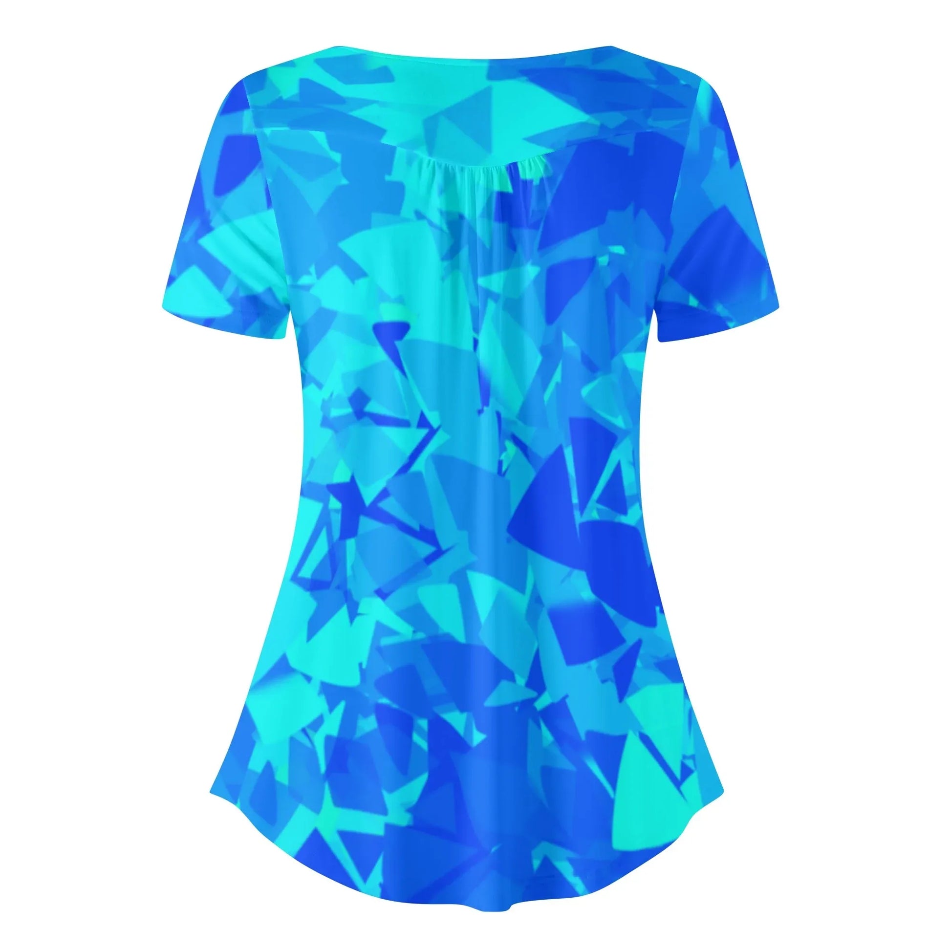 lockere-bluse-mit-u-ausschnitt-und-kurzen-armeln-fur-damen-blue-crystal-bluse-jlr-design-4 - JLR Design