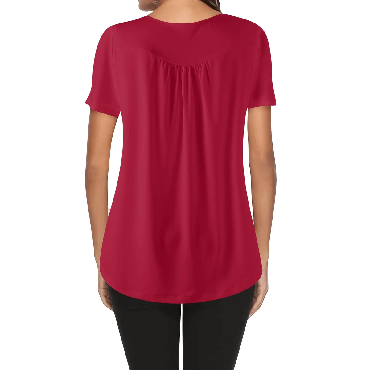 lockere-bluse-mit-u-ausschnitt-und-kurzen-armeln-fur-damen-carmine-bluse-jlr-design-jlr-design-de-2 - JLR Design