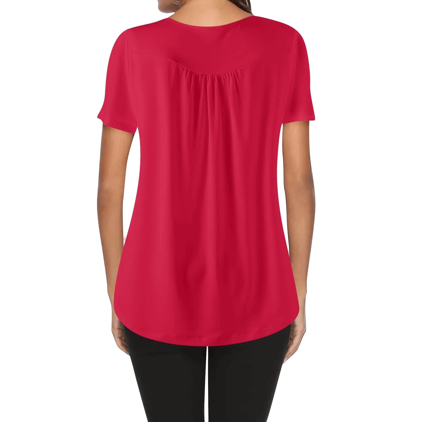 lockere-bluse-mit-u-ausschnitt-und-kurzen-armeln-fur-damen-crimson-bluse-jlr-design-2 - JLR Design