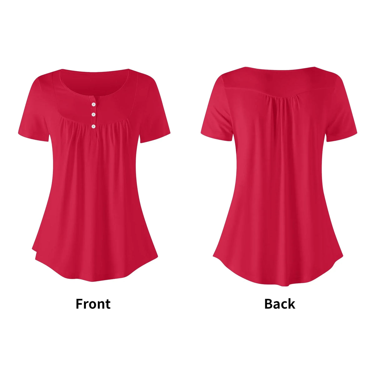lockere-bluse-mit-u-ausschnitt-und-kurzen-armeln-fur-damen-crimson-bluse-jlr-design-jlr-design-de-5 - JLR Design