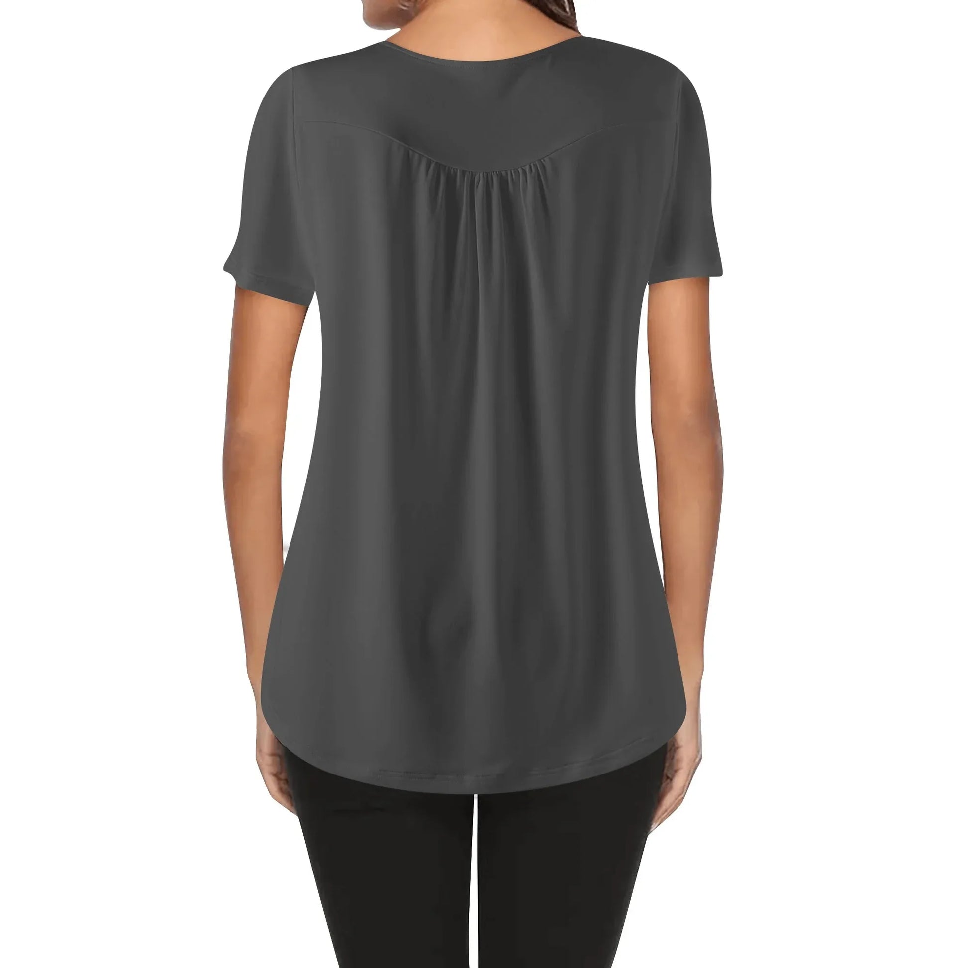 lockere-bluse-mit-u-ausschnitt-und-kurzen-armeln-fur-damen-eklipse-bluse-jlr-design-2 - JLR Design