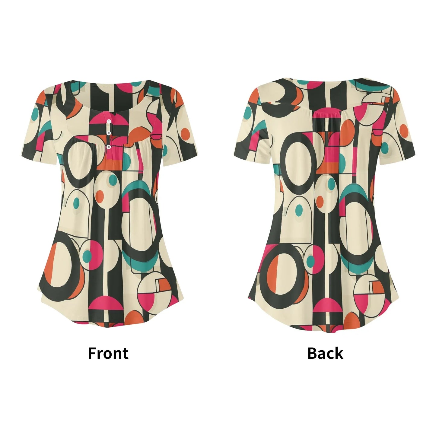 lockere-bluse-mit-u-ausschnitt-und-kurzen-armeln-fur-damen-geometry-v1-bluse-jlr-design-5 - JLR Design