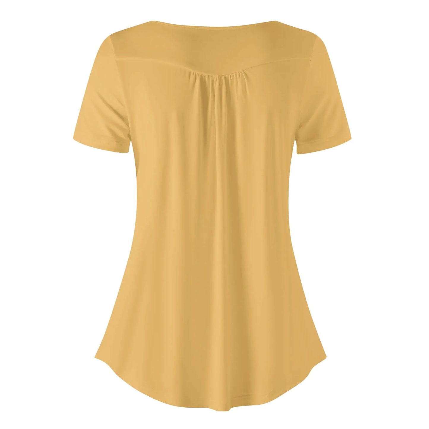lockere-bluse-mit-u-ausschnitt-und-kurzen-armeln-fur-damen-harvest-gold-bluse-jlr-design-3 - JLR Design