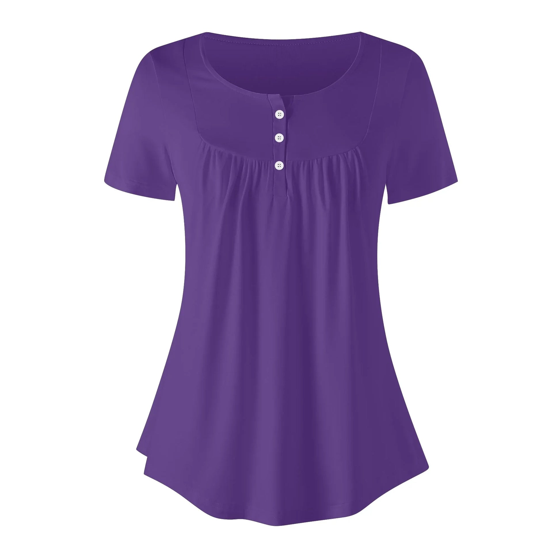 lockere-bluse-mit-u-ausschnitt-und-kurzen-armeln-fur-damen-indigo-bluse-jlr-design-3 - JLR Design