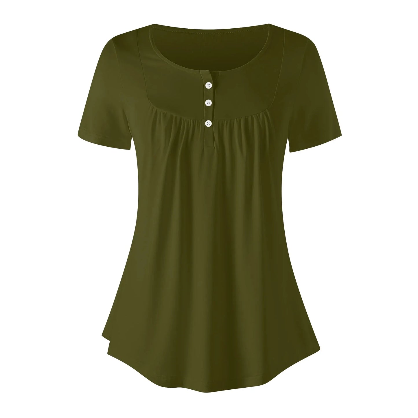 lockere-bluse-mit-u-ausschnitt-und-kurzen-armeln-fur-damen-karaka-bluse-jlr-design-3 - JLR Design