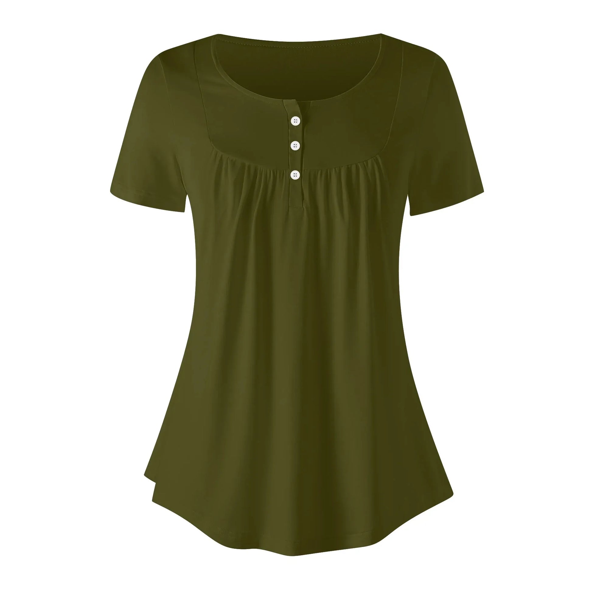 lockere-bluse-mit-u-ausschnitt-und-kurzen-armeln-fur-damen-karaka-bluse-jlr-design-3 - JLR Design
