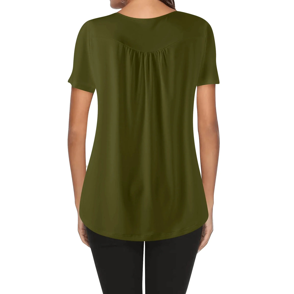 lockere-bluse-mit-u-ausschnitt-und-kurzen-armeln-fur-damen-karaka-bluse-jlr-design-jlr-design-de-2 - JLR Design