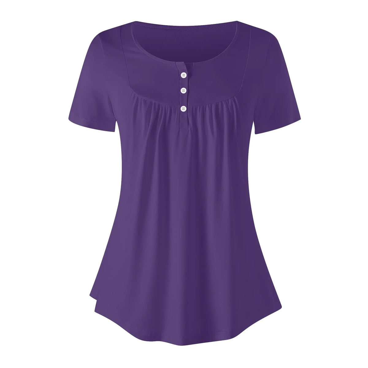 lockere-bluse-mit-u-ausschnitt-und-kurzen-armeln-fur-damen-lila-bluse-jlr-design-jlr-design-de-3 - JLR Design