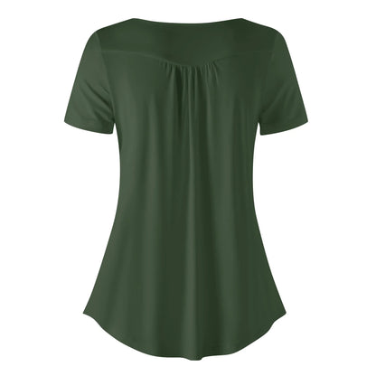 lockere-bluse-mit-u-ausschnitt-und-kurzen-armeln-fur-damen-myrte-bluse-jlr-design-4 - JLR Design