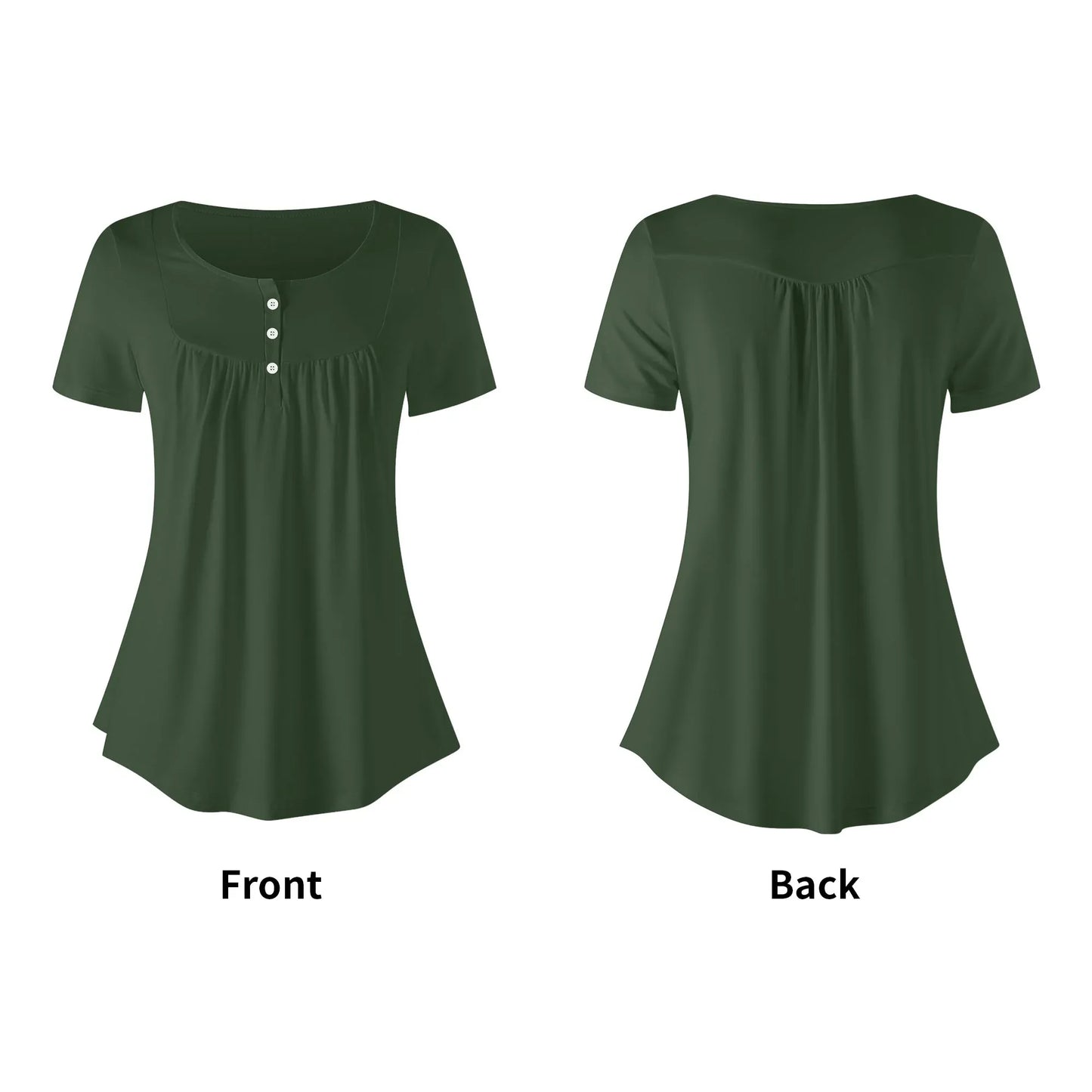 lockere-bluse-mit-u-ausschnitt-und-kurzen-armeln-fur-damen-myrte-bluse-jlr-design-5 - JLR Design