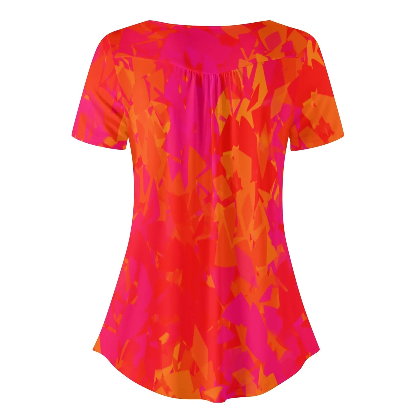 lockere-bluse-mit-u-ausschnitt-und-kurzen-armeln-fur-damen-red-crystal-bluse-jlr-design-4 - JLR Design