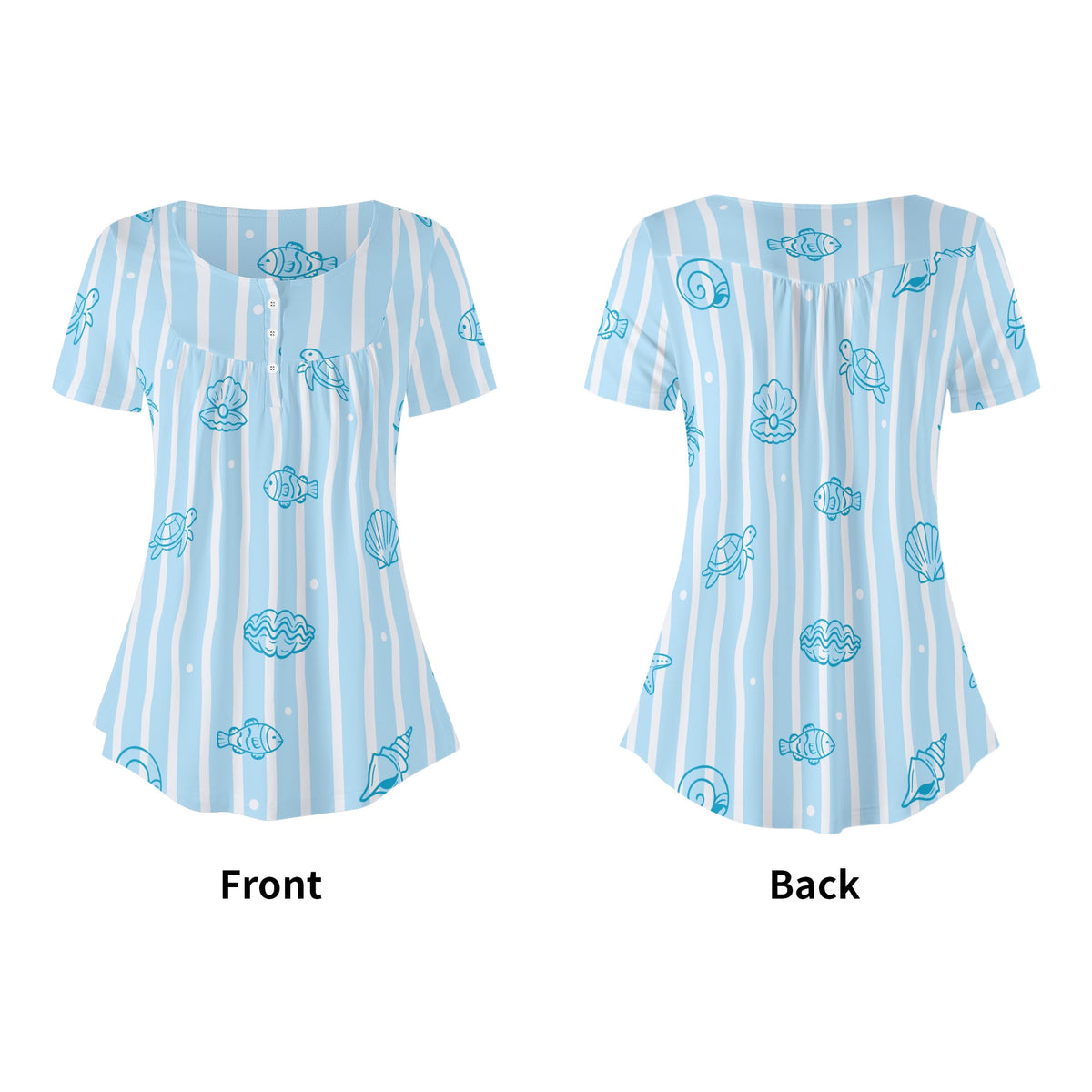lockere-bluse-mit-u-ausschnitt-und-kurzen-armeln-fur-damen-summer-beach-v10-bluse-jlr-design-jlr-design-de-5 - JLR Design