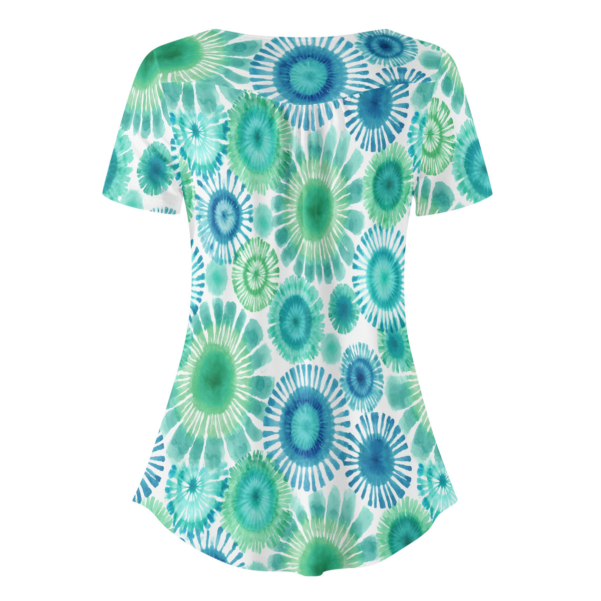 lockere-bluse-mit-u-ausschnitt-und-kurzen-armeln-fur-damen-tie-dye-v7-bluse-jlr-design-jlr-design-de-4 - JLR Design