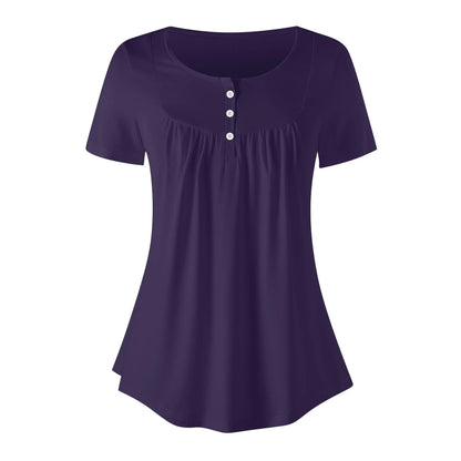 lockere-bluse-mit-u-ausschnitt-und-kurzen-armeln-fur-damen-tolopea-bluse-jlr-design-3 - JLR Design