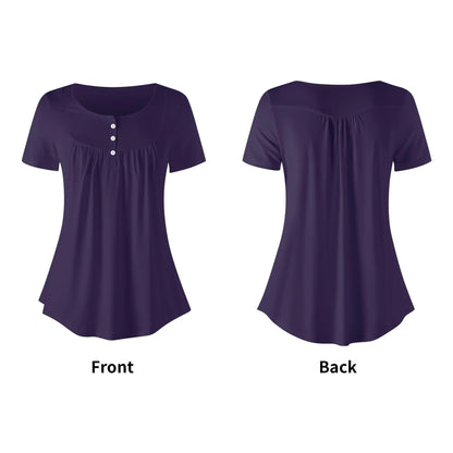 lockere-bluse-mit-u-ausschnitt-und-kurzen-armeln-fur-damen-tolopea-bluse-jlr-design-5 - JLR Design