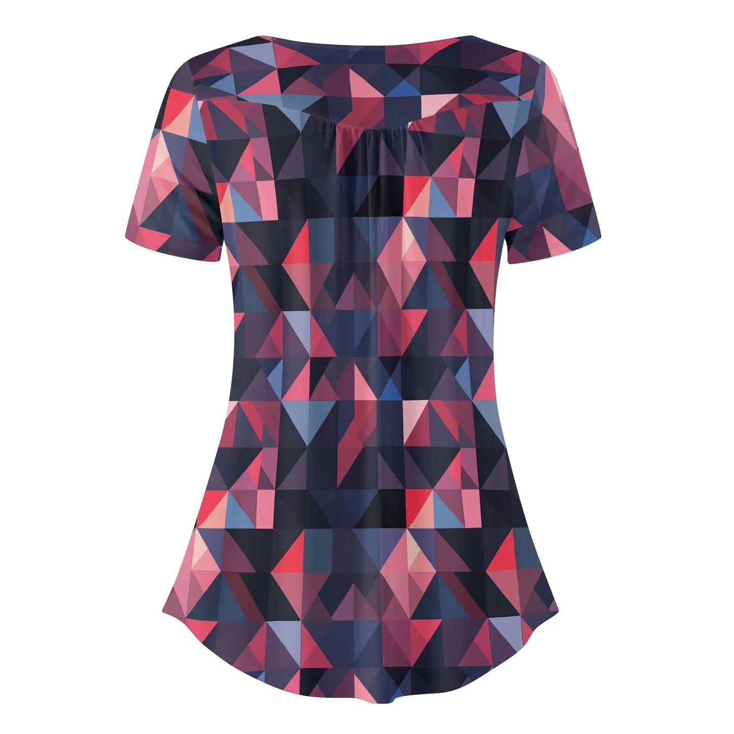 lockere-bluse-mit-u-ausschnitt-und-kurzen-armeln-fur-damen-triangle-v1-bluse-jlr-design-4 - JLR Design