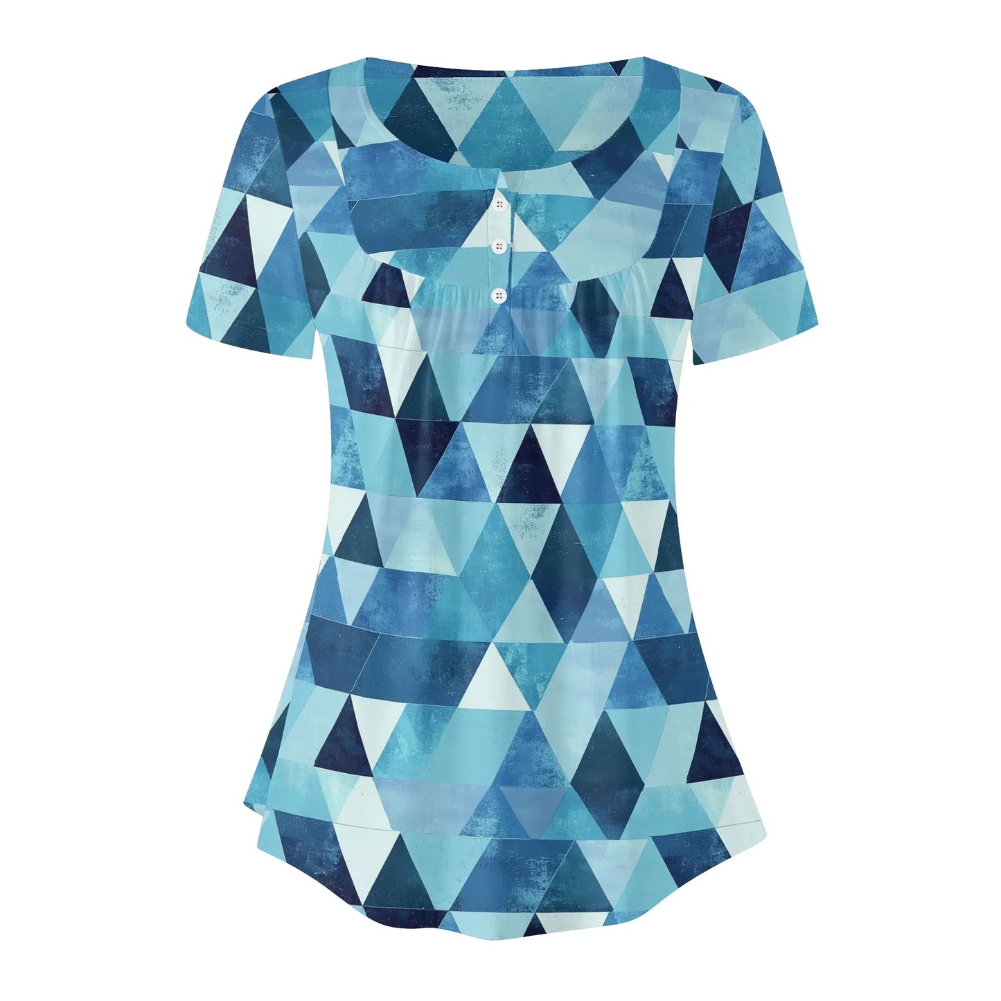 lockere-bluse-mit-u-ausschnitt-und-kurzen-armeln-fur-damen-triangle-v4-bluse-jlr-design-3 - JLR Design