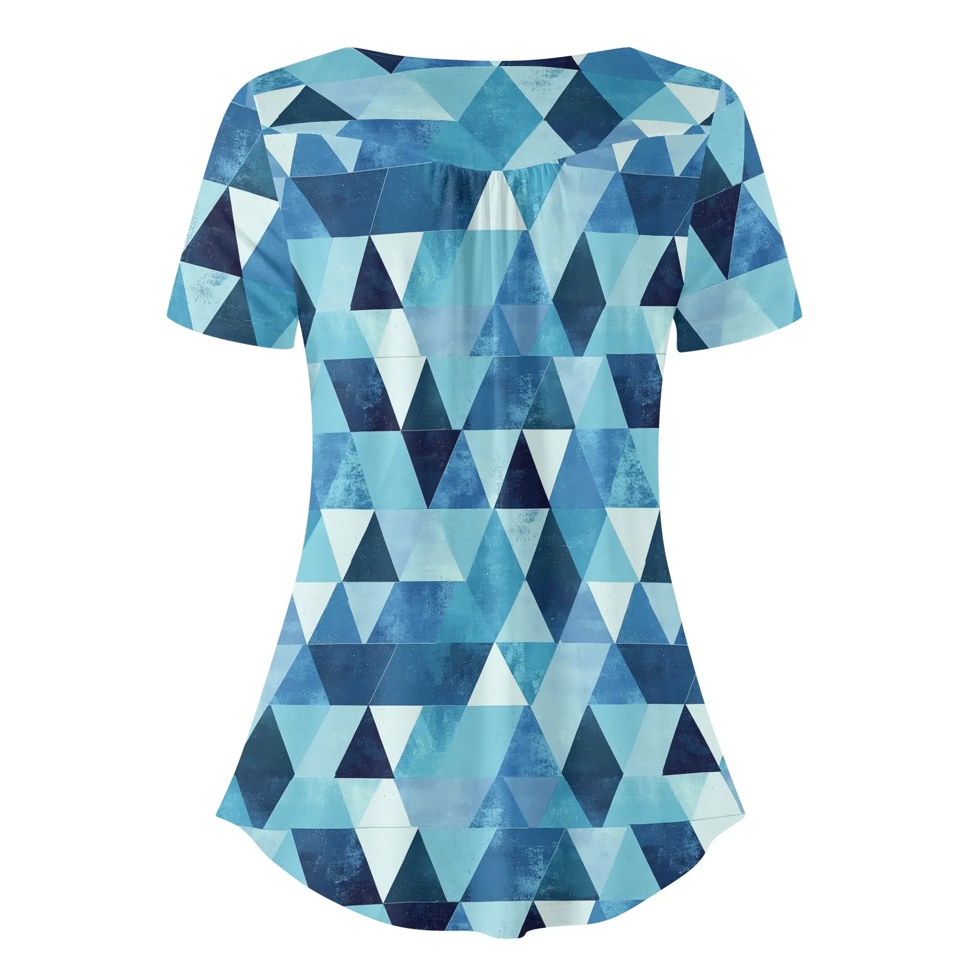 lockere-bluse-mit-u-ausschnitt-und-kurzen-armeln-fur-damen-triangle-v4-bluse-jlr-design-4 - JLR Design