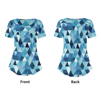 lockere-bluse-mit-u-ausschnitt-und-kurzen-armeln-fur-damen-triangle-v4-bluse-jlr-design-5 - JLR Design