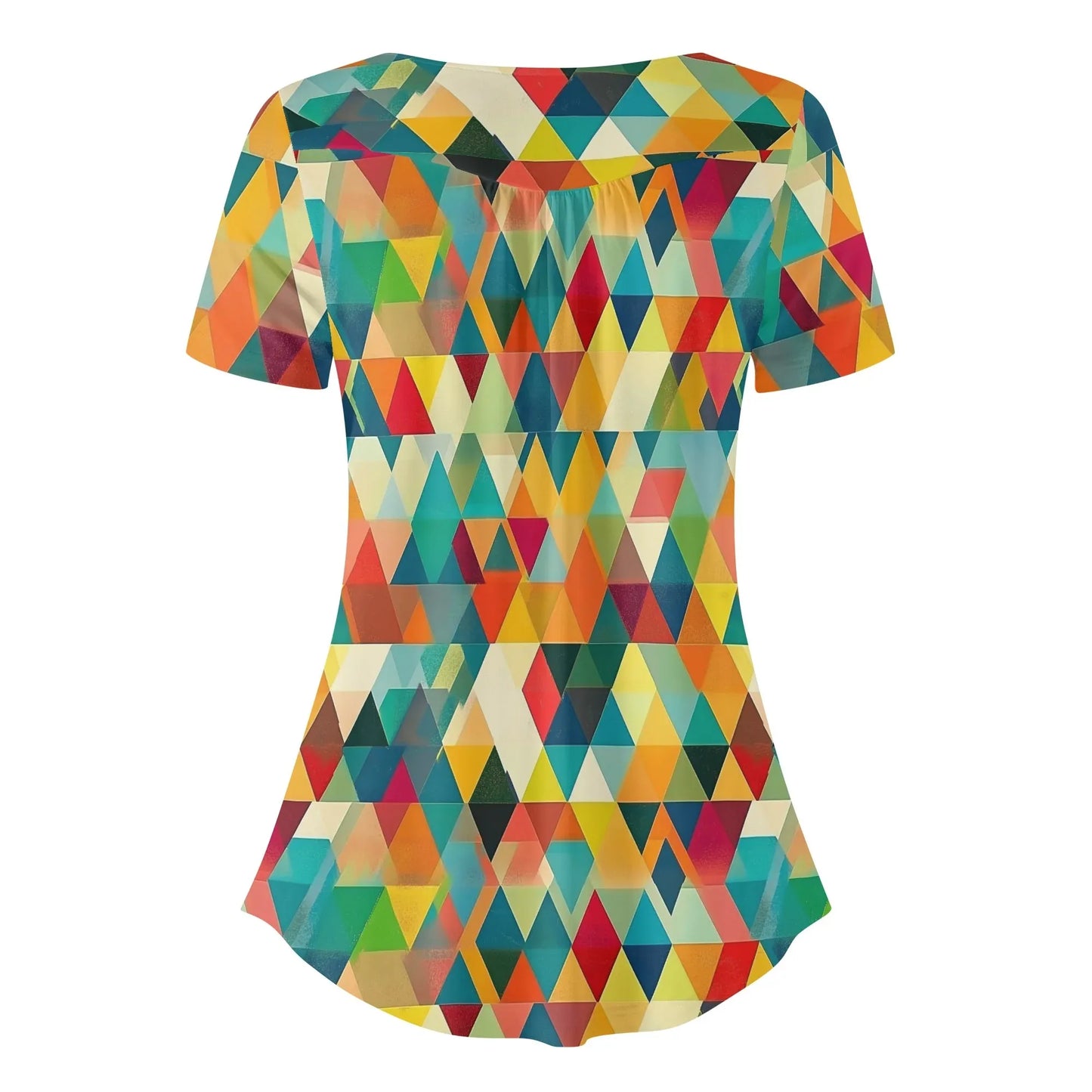 lockere-bluse-mit-u-ausschnitt-und-kurzen-armeln-fur-damen-triangle-v5-bluse-jlr-design-4 - JLR Design