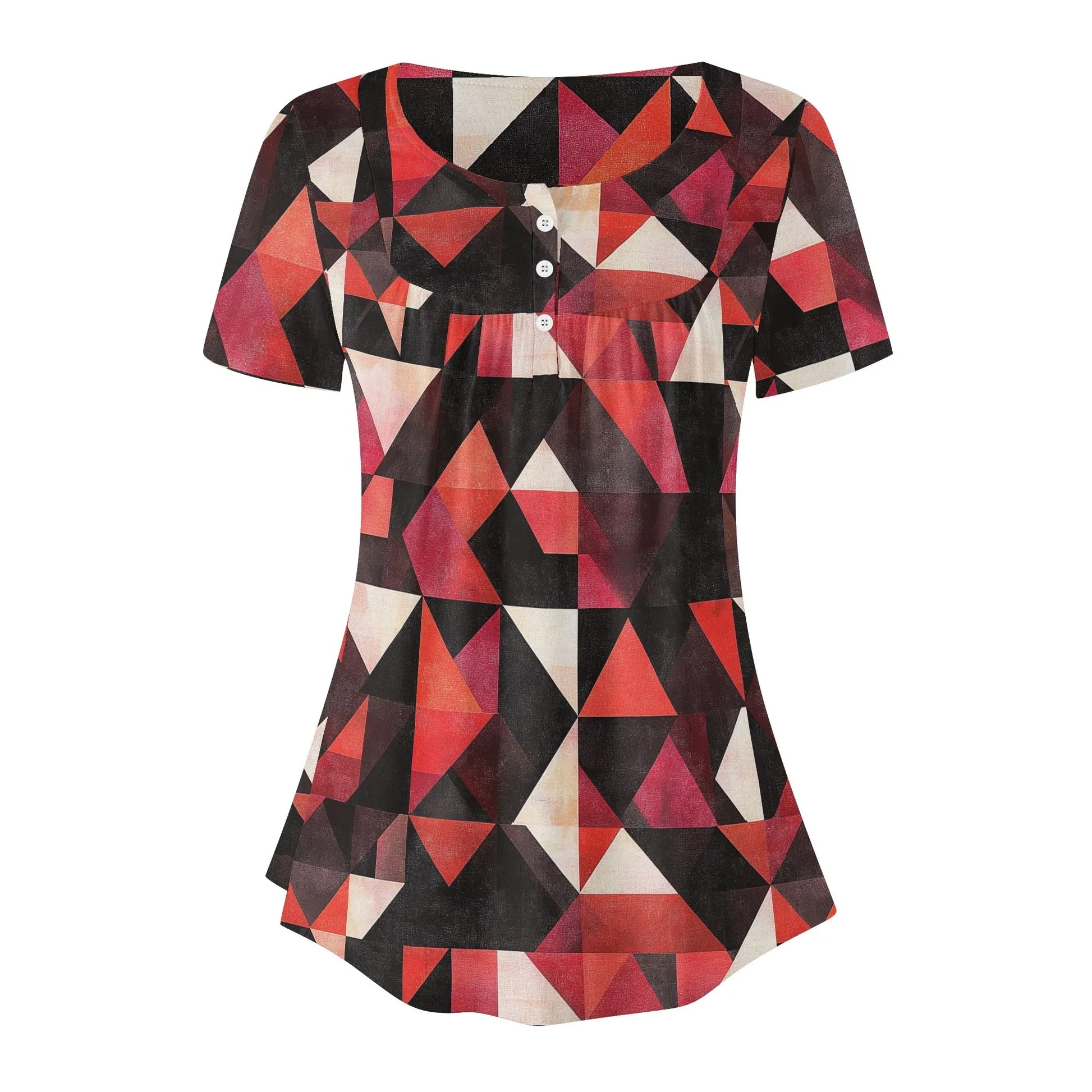 lockere-bluse-mit-u-ausschnitt-und-kurzen-armeln-fur-damen-triangle-v6-bluse-jlr-design-3 - JLR Design