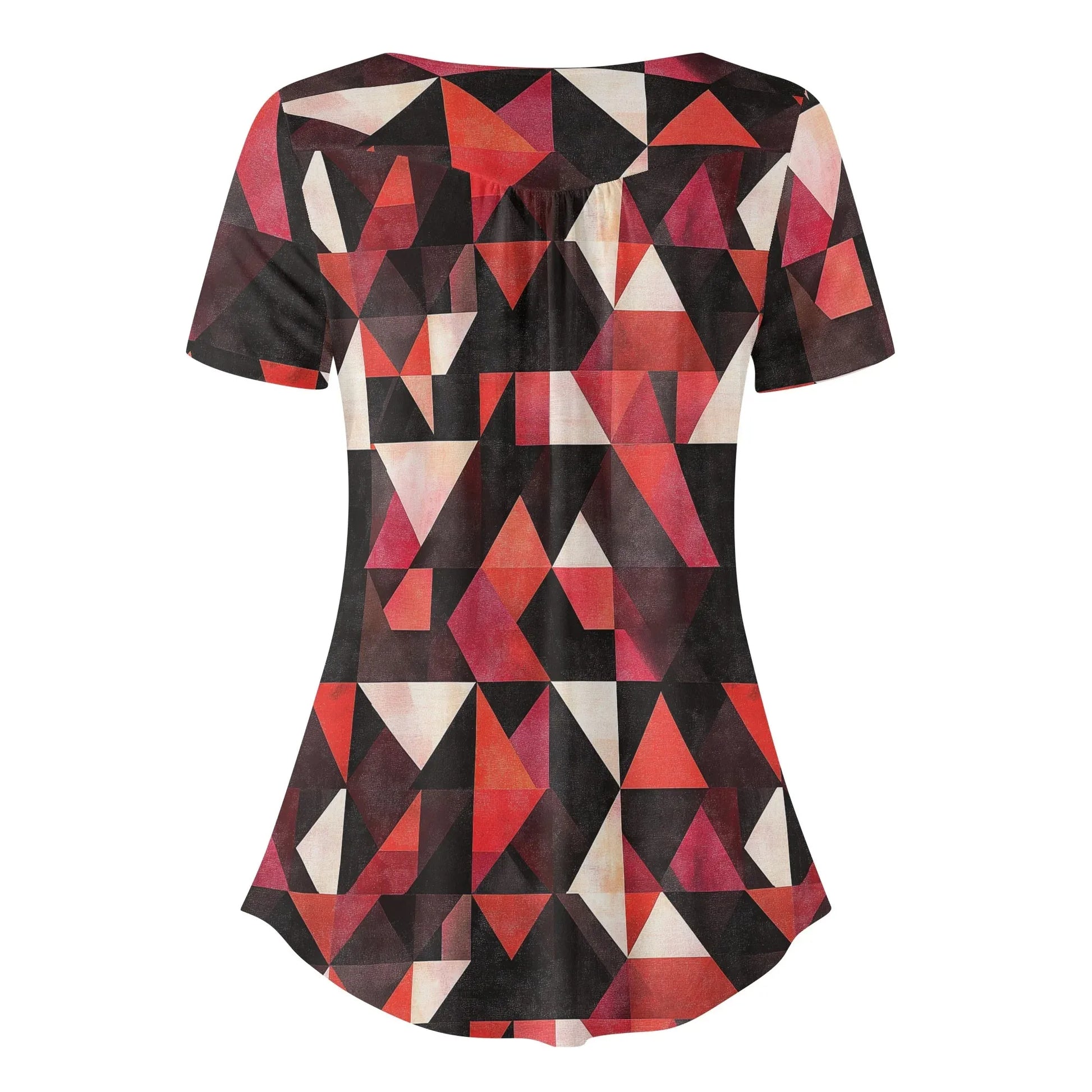 lockere-bluse-mit-u-ausschnitt-und-kurzen-armeln-fur-damen-triangle-v6-bluse-jlr-design-4 - JLR Design