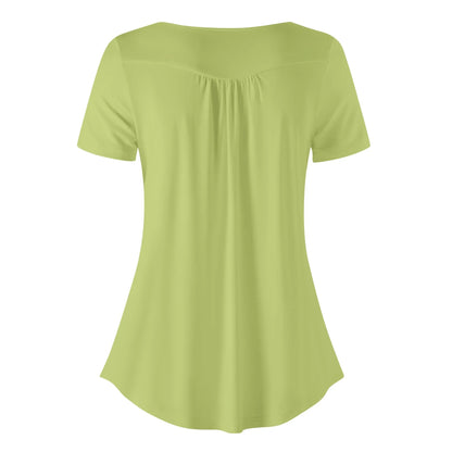 lockere-bluse-mit-u-ausschnitt-und-kurzen-armeln-fur-damen-wild-willow-bluse-jlr-design-4 - JLR Design