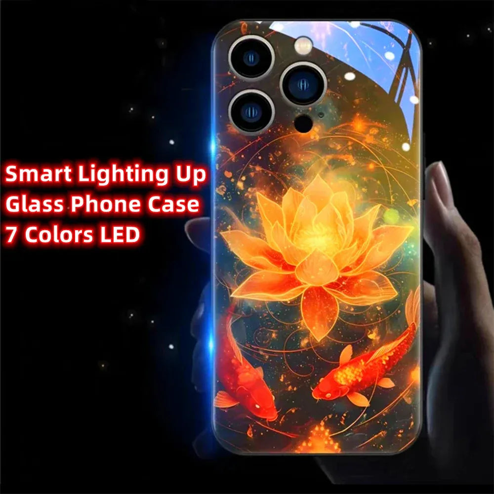 lotus-hulle-mit-led-licht-fur-iphone-13-14-15-pro-plus-max-cover-jlr-design-11 - JLR Design