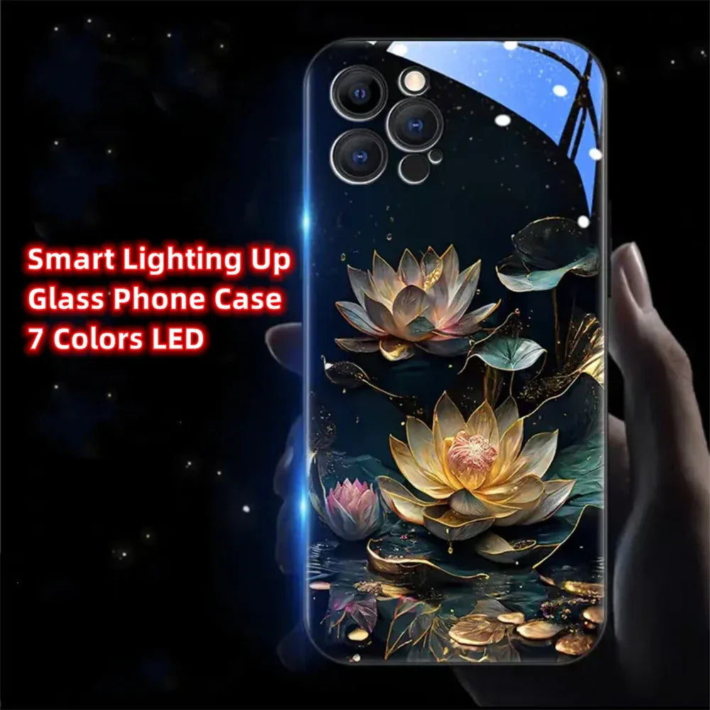 lotus-hulle-mit-led-licht-fur-iphone-13-14-15-pro-plus-max-cover-jlr-design-12 - JLR Design