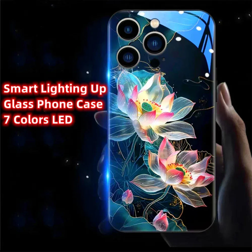 lotus-hulle-mit-led-licht-fur-iphone-13-14-15-pro-plus-max-cover-jlr-design-13 - JLR Design