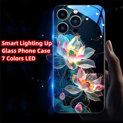 lotus-hulle-mit-led-licht-fur-iphone-13-14-15-pro-plus-max-cover-jlr-design-13 - JLR Design