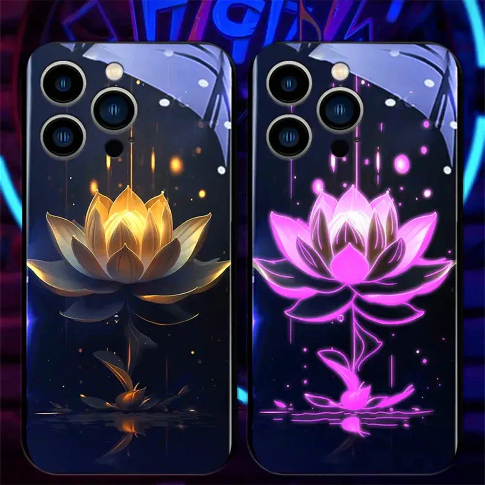 lotus-hulle-mit-led-licht-fur-iphone-13-14-15-pro-plus-max-cover-jlr-design-20 - JLR Design