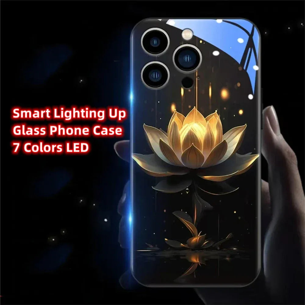 lotus-hulle-mit-led-licht-fur-iphone-13-14-15-pro-plus-max-cover-jlr-design-7 - JLR Design