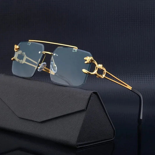 luxus-quadratische-sonnenbrille-rahmenlos-vintage-designer-look-mit-spiegelglas-and-uv400-brille-jlr-design-1 - JLR Design