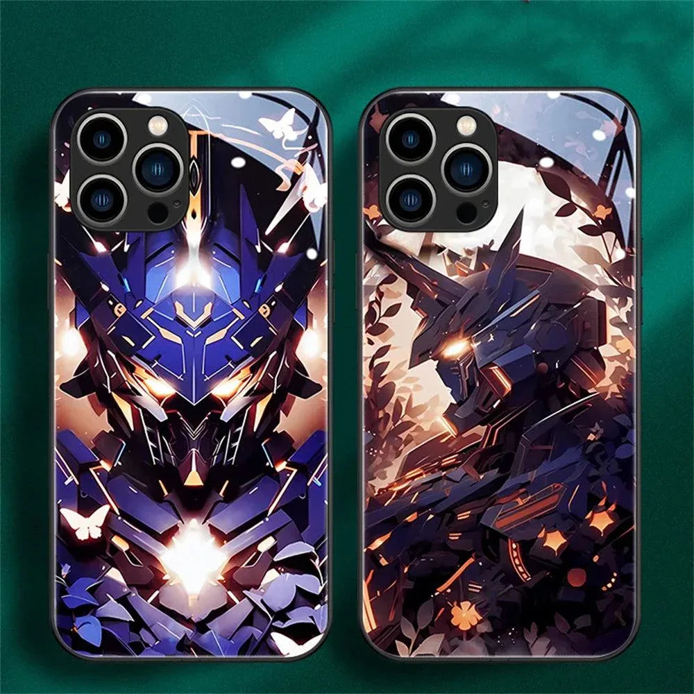 mecha-warrior-led-iphone-hulle-fur-iphon-131415pluspromax-phone-case-jlr-design-13 - JLR Design