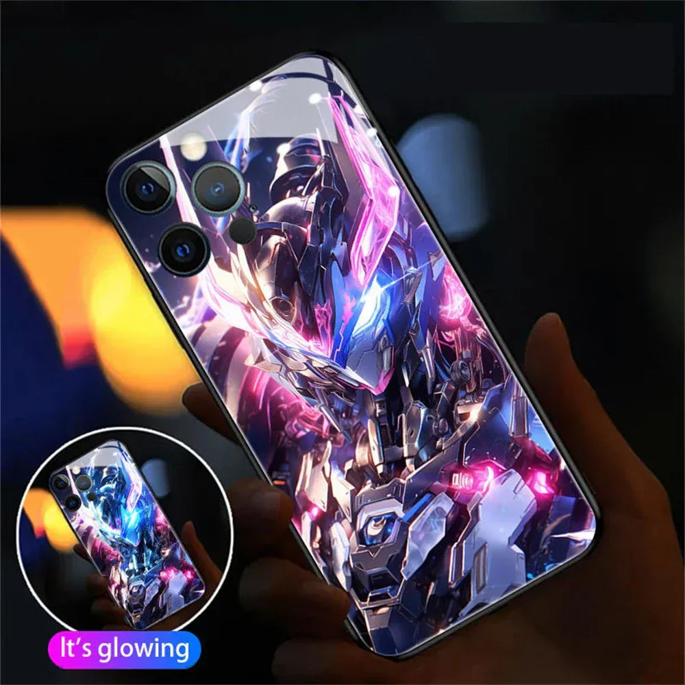 mecha-warrior-led-iphone-hulle-fur-iphon-131415pluspromax-phone-case-jlr-design-4 - JLR Design