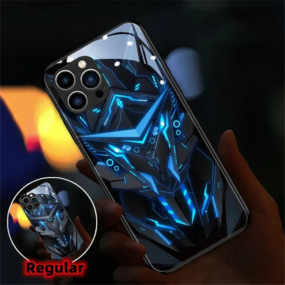 mecha-warrior-led-iphone-hulle-fur-iphon-131415pluspromax-phone-case-jlr-design-7 - JLR Design