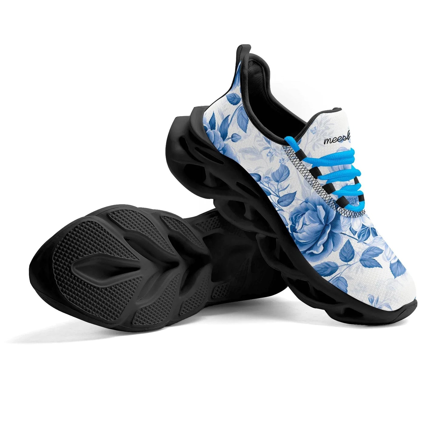 meeshy-air-athletic-sneaker-blue-flowers-herren-sneaker-jlr-design-18 - JLR Design