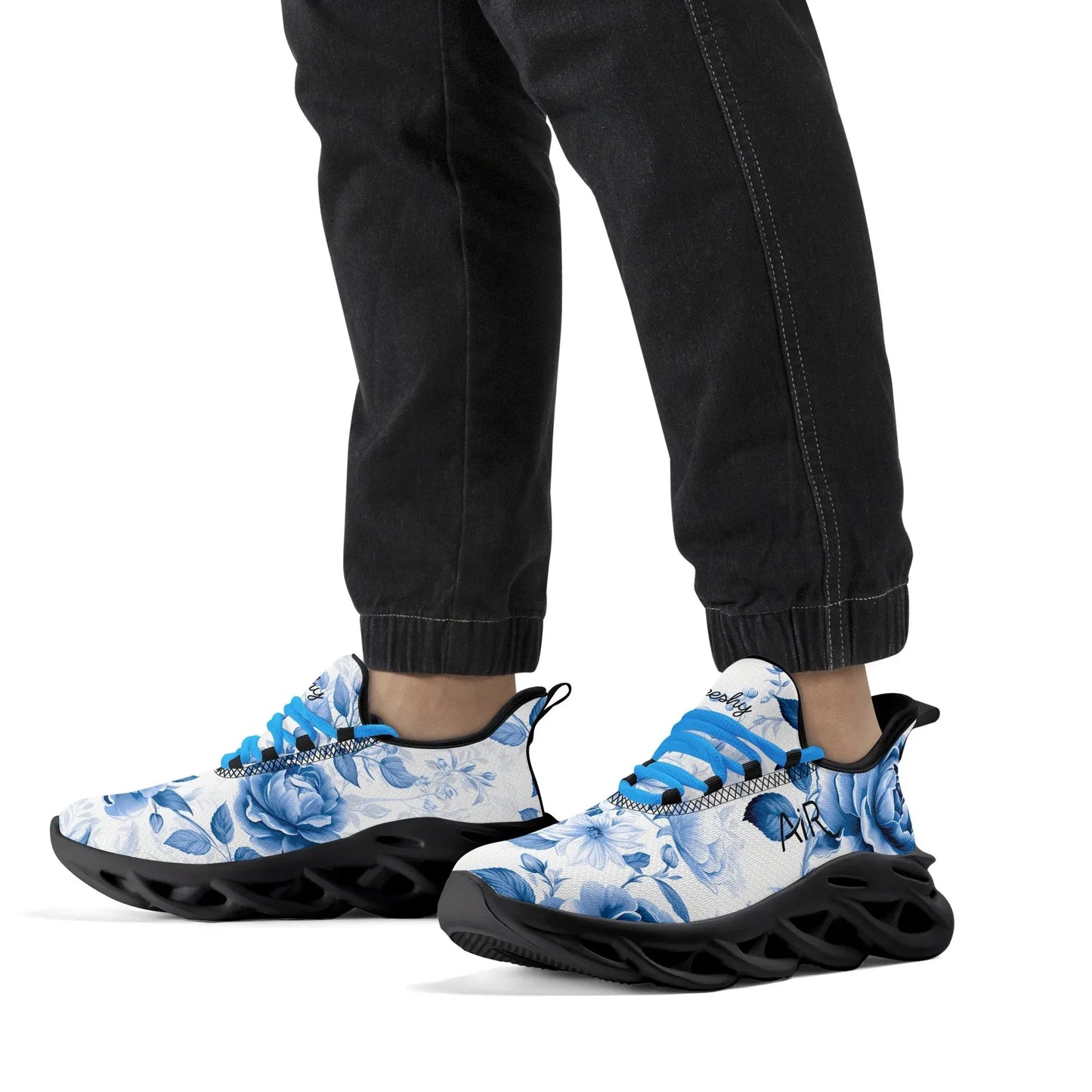 meeshy-air-athletic-sneaker-blue-flowers-herren-sneaker-jlr-design-19 - JLR Design