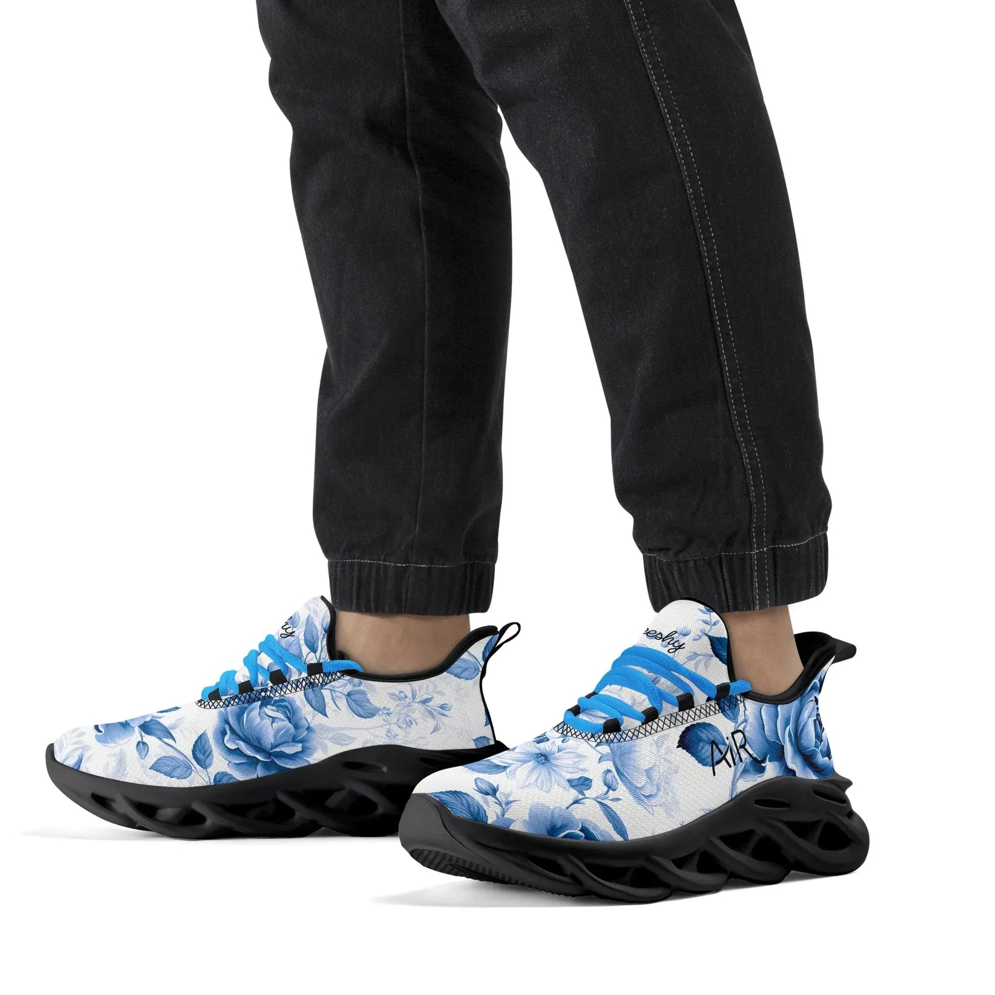 meeshy-air-athletic-sneaker-blue-flowers-herren-sneaker-jlr-design-19 - JLR Design