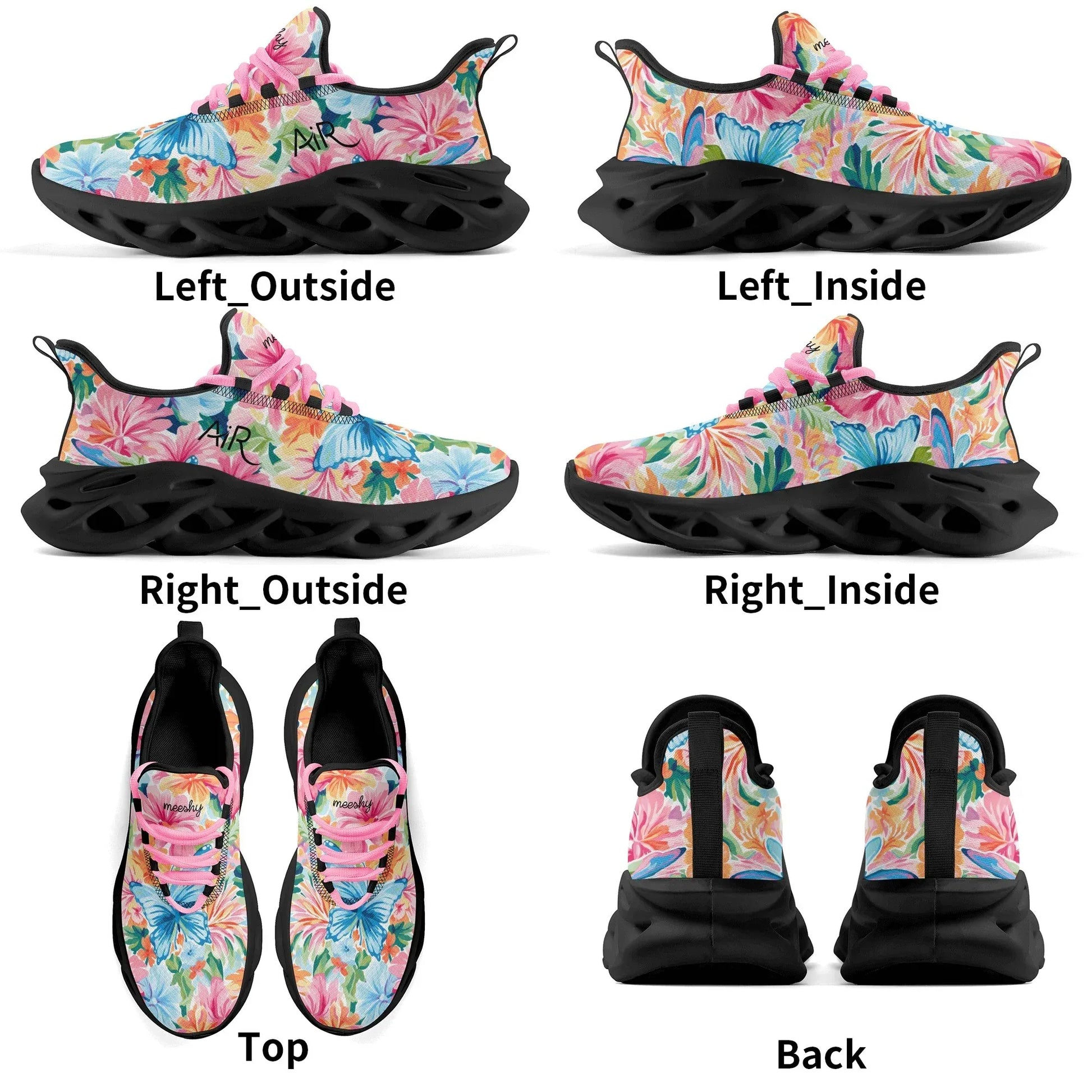 meeshy-air-athletic-sneaker-colorful-butterfly-v1-damen-sneaker-jlr-design-18 - JLR Design