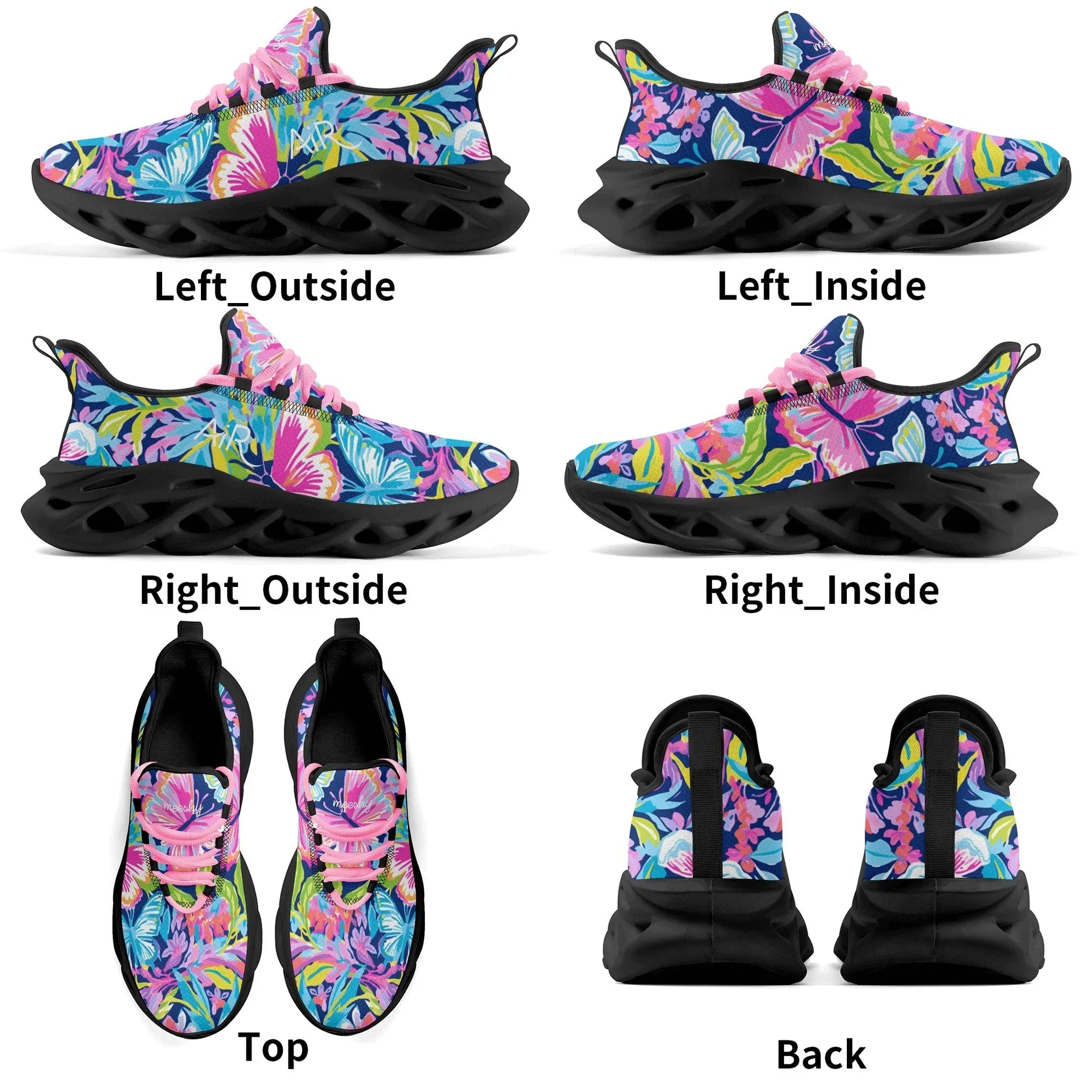 meeshy-air-athletic-sneaker-colorful-butterfly-v2-damen-sneaker-jlr-design-18 - JLR Design