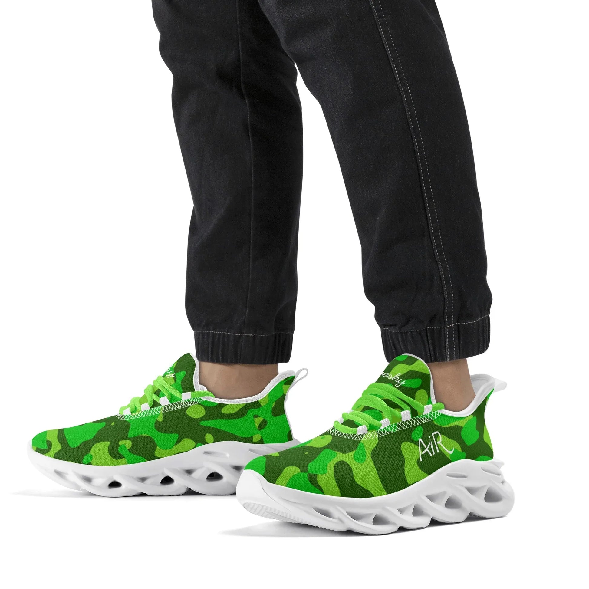 meeshy-air-athletic-sneaker-lime-green-camouflage-herren-sneaker-jlr-design-10 - JLR Design