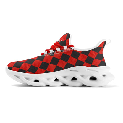 meeshy-air-athletic-sneaker-schwarz-rot-kariert-damen-sneaker-jlr-design-4 - JLR Design