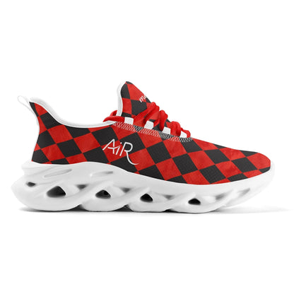 meeshy-air-athletic-sneaker-schwarz-rot-kariert-damen-sneaker-jlr-design-5 - JLR Design