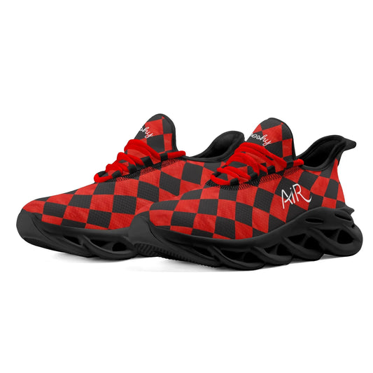 meeshy-air-athletic-sneaker-schwarz-rot-kariert-herren-sneaker-jlr-design-1 - JLR Design