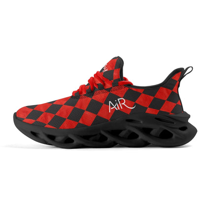 meeshy-air-athletic-sneaker-schwarz-rot-kariert-herren-sneaker-jlr-design-12 - JLR Design